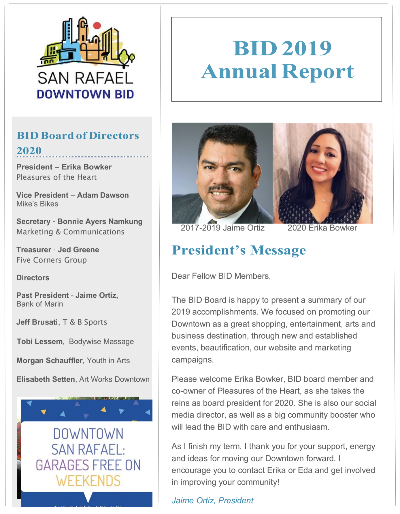 2019 Annual Report Page 1