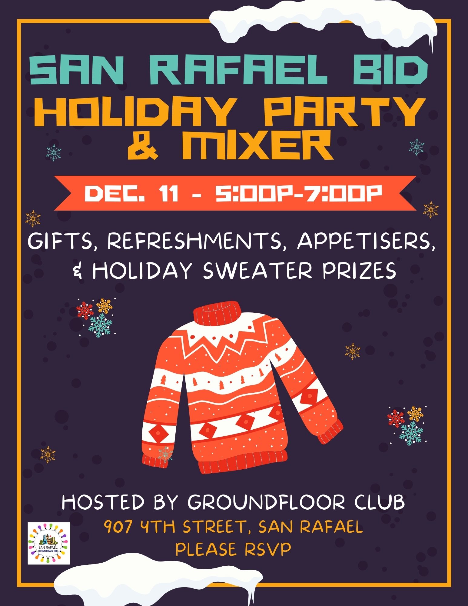BID Holiday Sweater invite